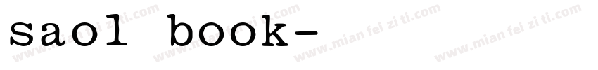 saol book字体转换